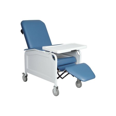 WINCO Life Care Recliner w/ Tray, Royal Blue 5851